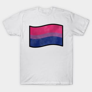 Foggy Bisexual Pride Flag T-Shirt